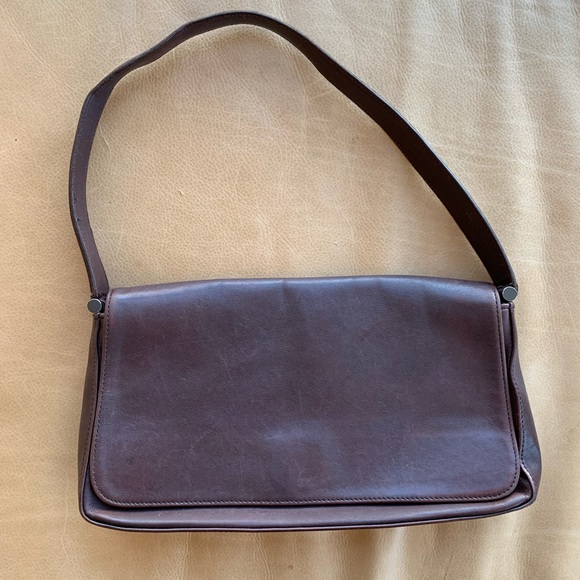 vintage coach leather shoulder bag